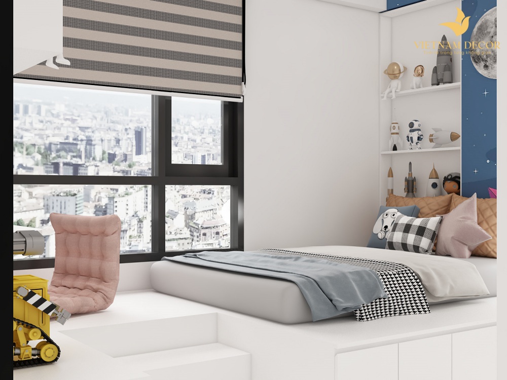 mẫu thiết kế chung cư 3 phòng ngủ theo phong cách hiện đại