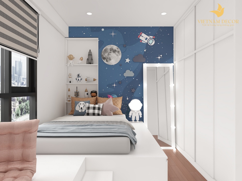 mẫu thiết kế chung cư 3 phòng ngủ theo phong cách hiện đại