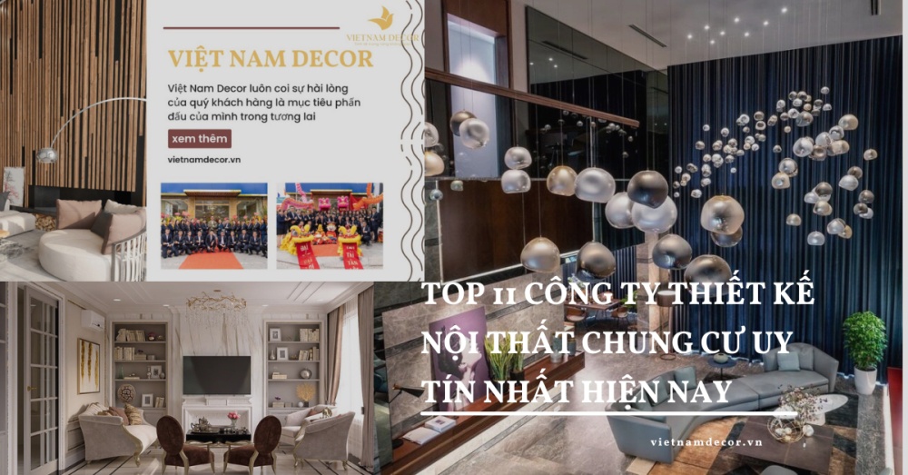 Top 16 Công ty thiết kế nội thất chung cư uy tín nhất 2026