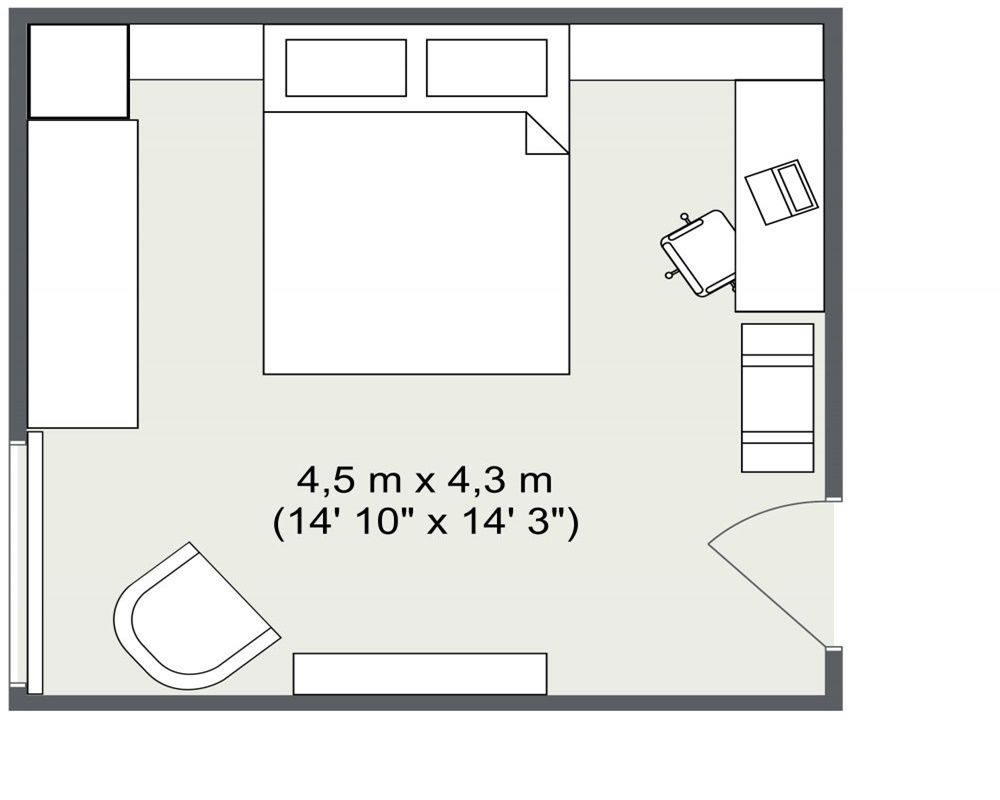 thiết kế phòng ngủ nhỏ 10m2