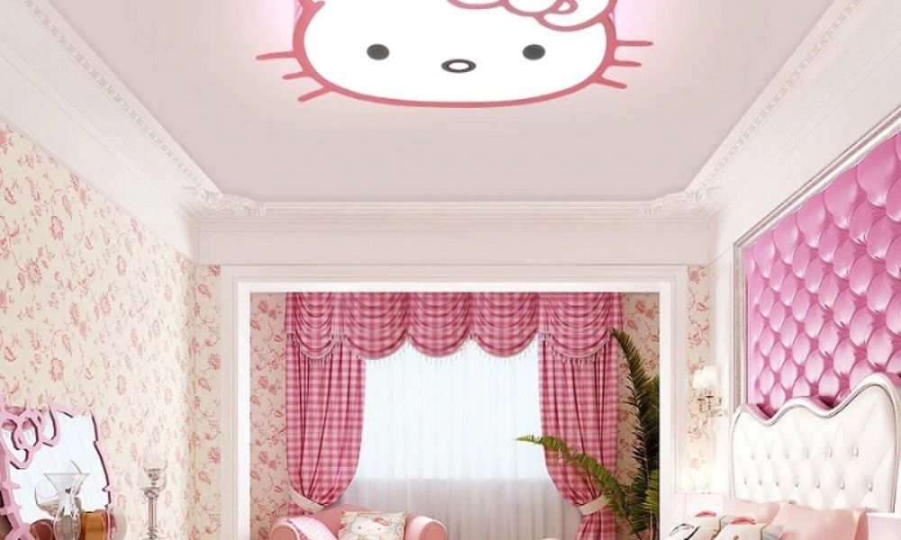 phòng ngủ hello kitty