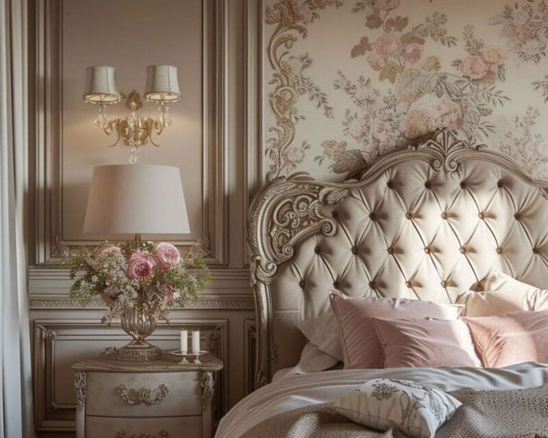 trang trí phòng ngủ kiểu vintage
