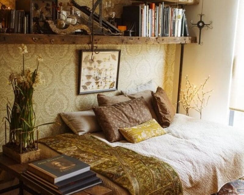 trang trí phòng ngủ kiểu vintage