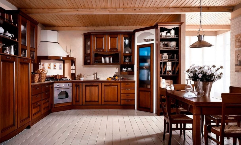 mẫu tủ bếp gỗ đẹp