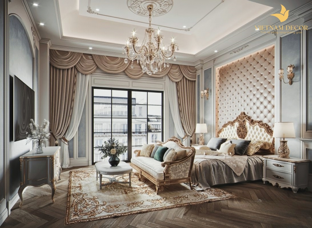 phòng ngủ hiện đại cho nữ