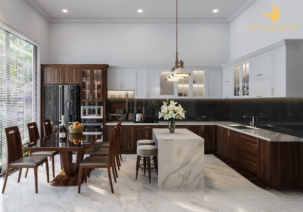 thiết kế bếp đẹp hiện đại