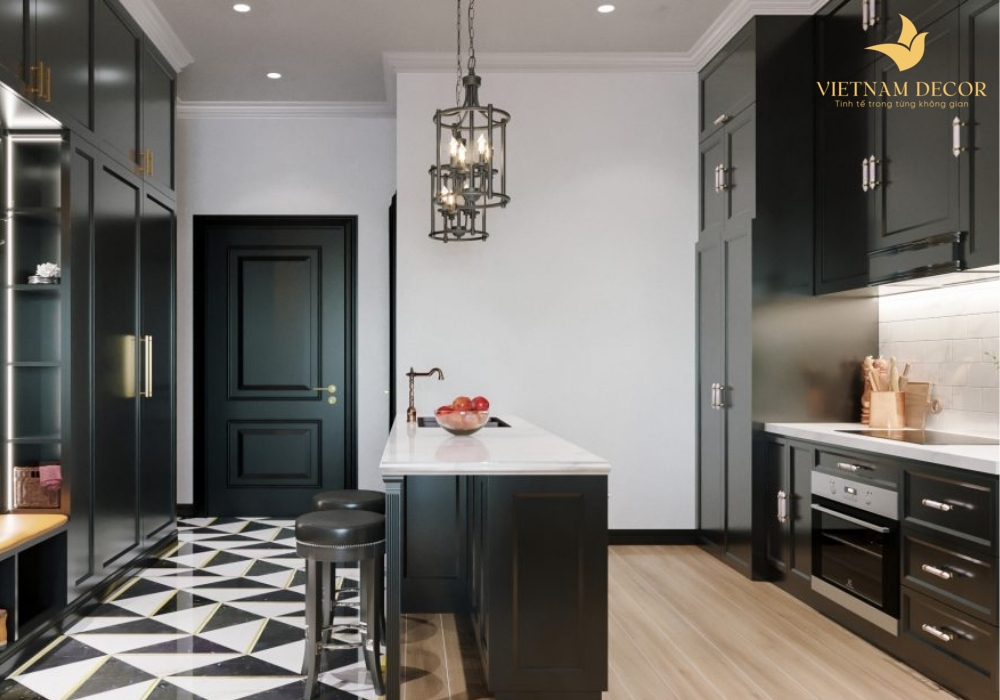 phòng bếp hiện đại sang trọng