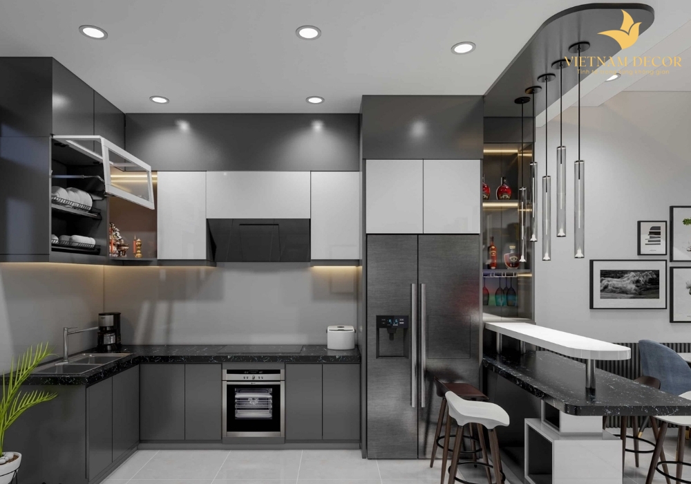 thiết kế nội thất phòng bếp