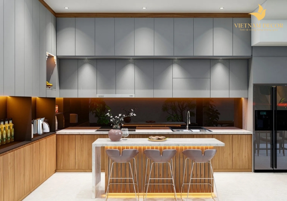mẫu thiết kế phòng bếp đẹp hiện đại