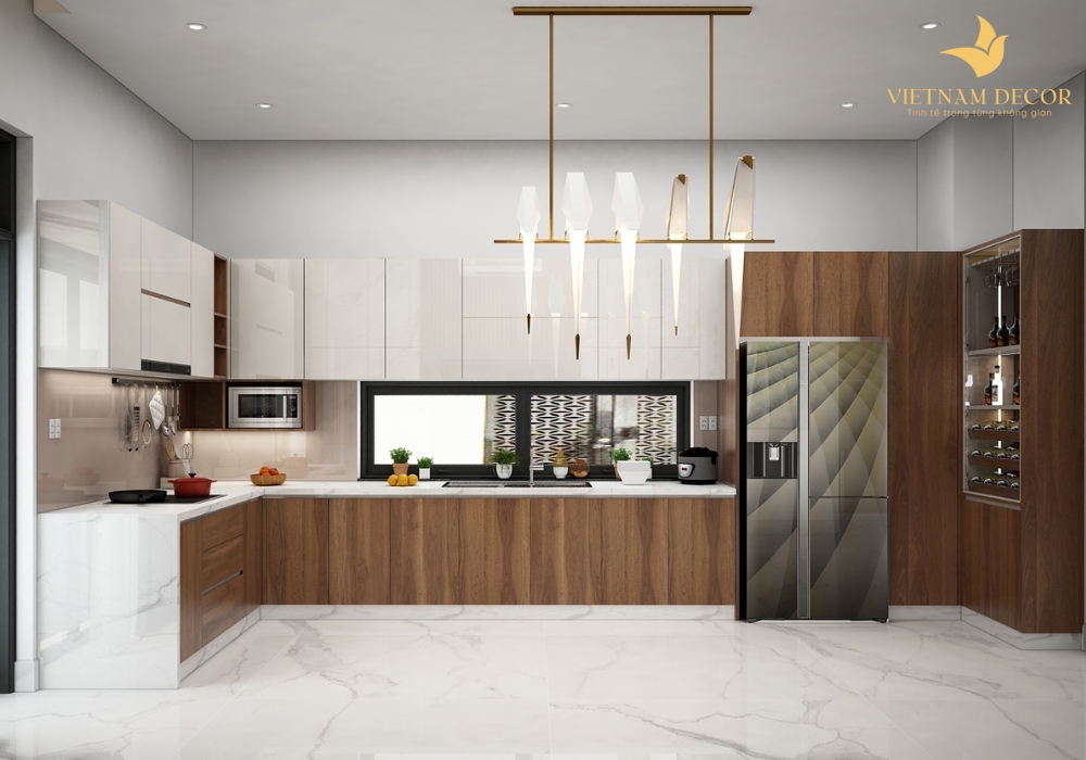 bàn bếp hiện đại