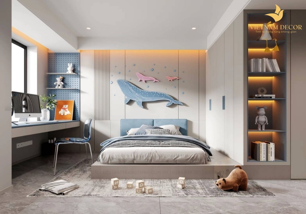 thiết kế phòng ngủ trẻ em