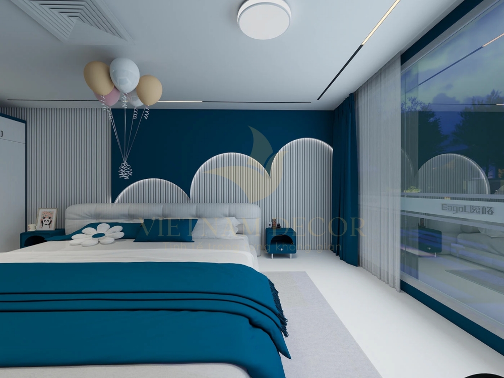 vách ngăn phòng ngủ đẹp