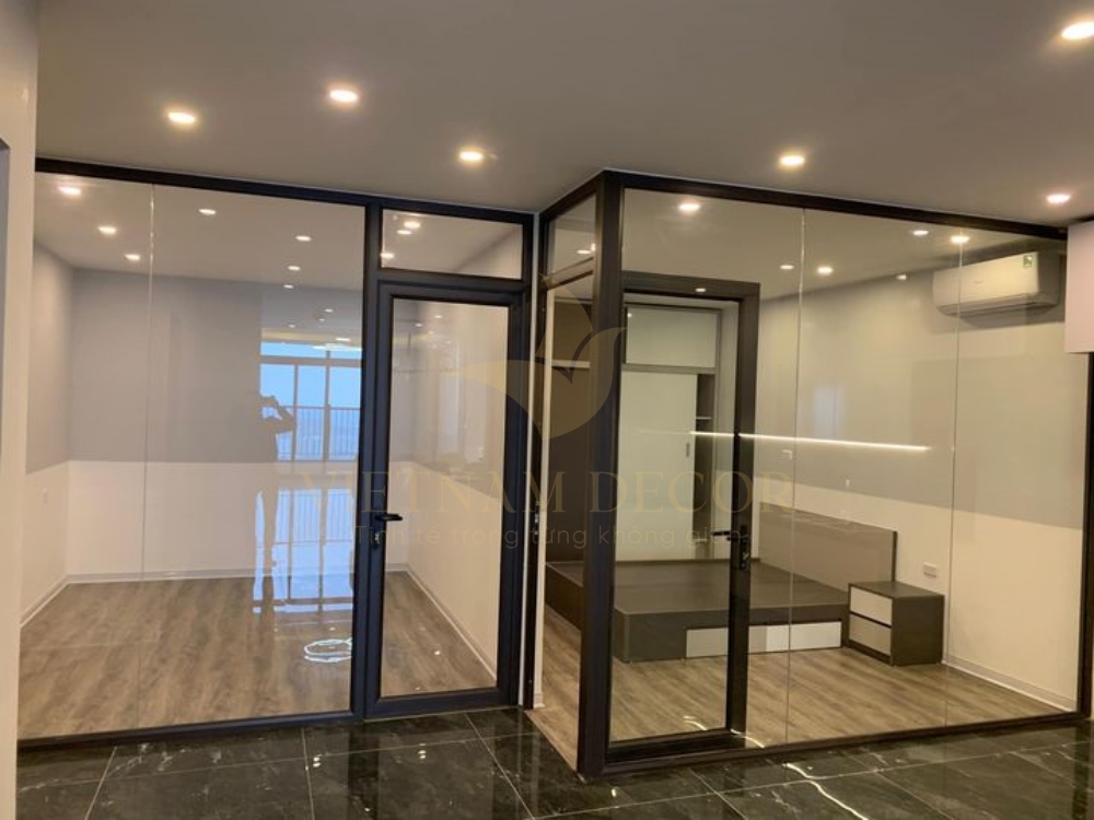 vách ngăn phòng ngủ đẹp