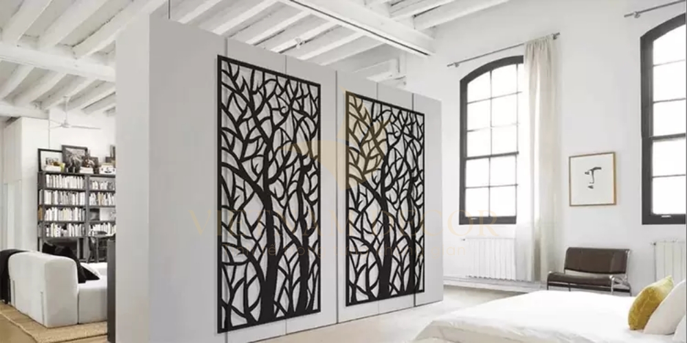 vách ngăn phòng ngủ đẹp