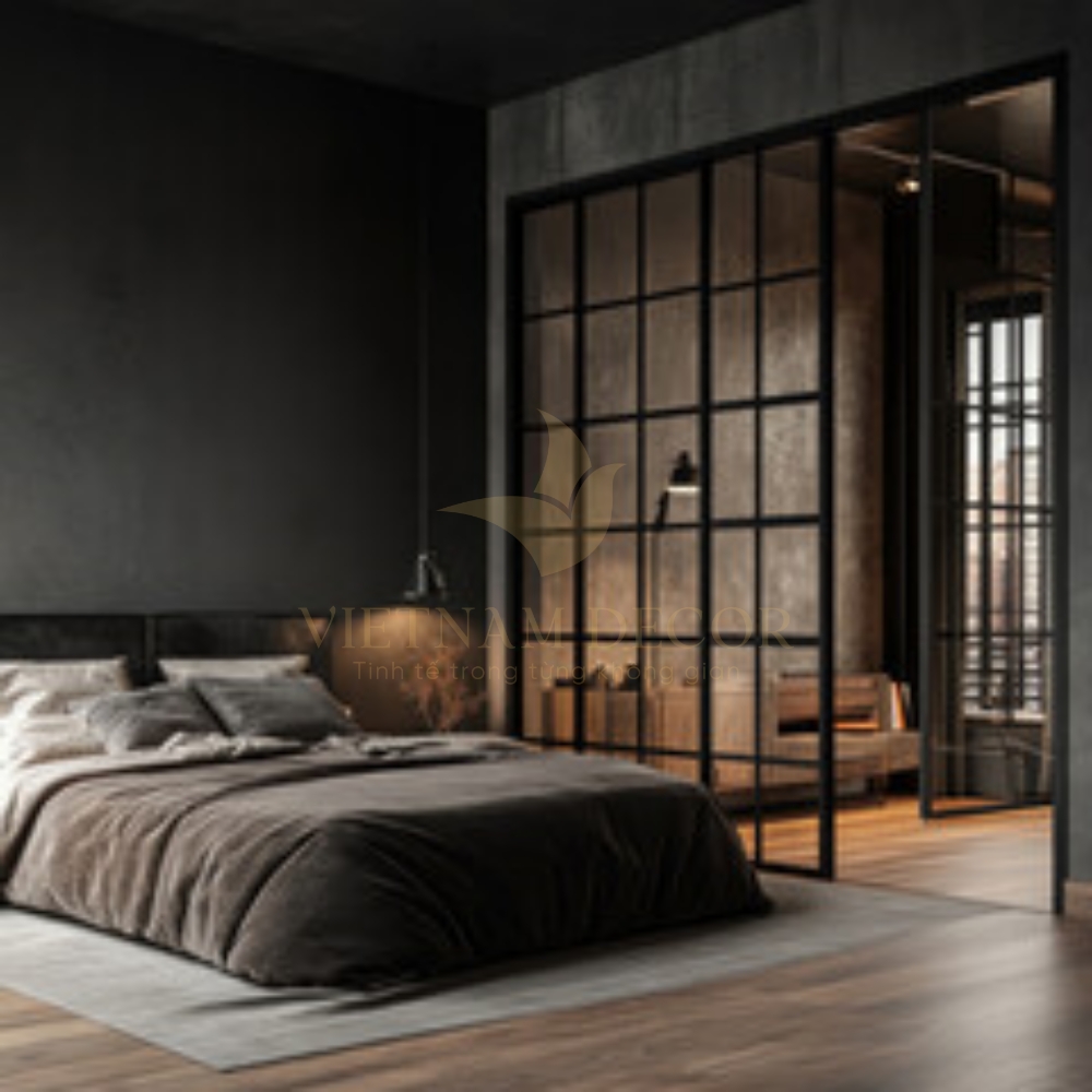 thiết kế vách ngăn phòng ngủ