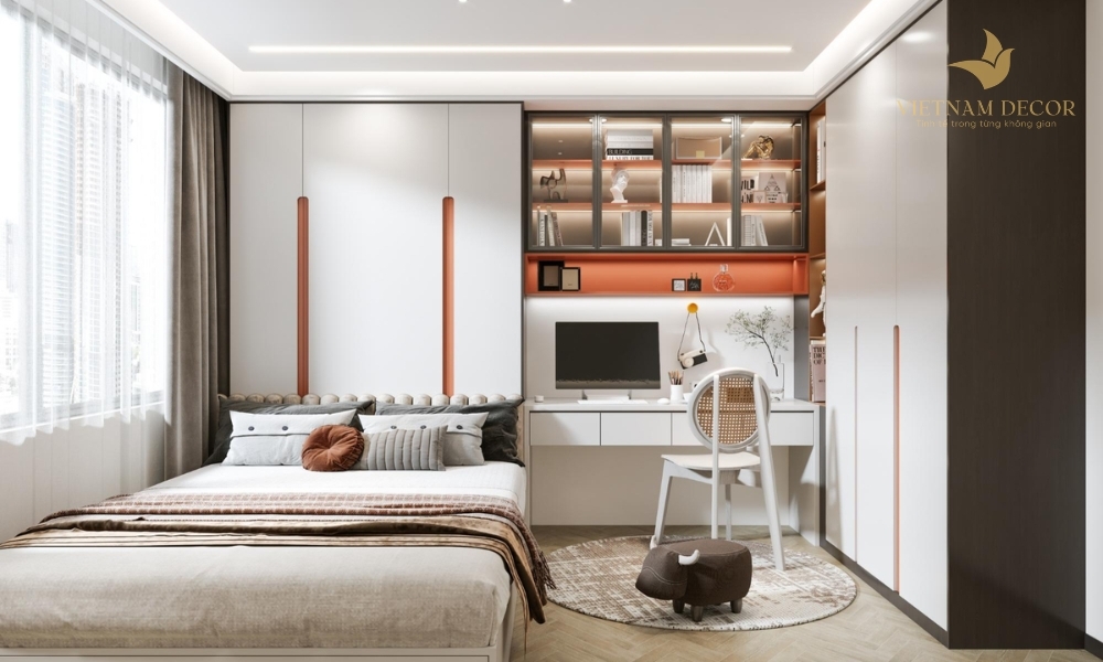 thiết kế phòng ngủ 15m2