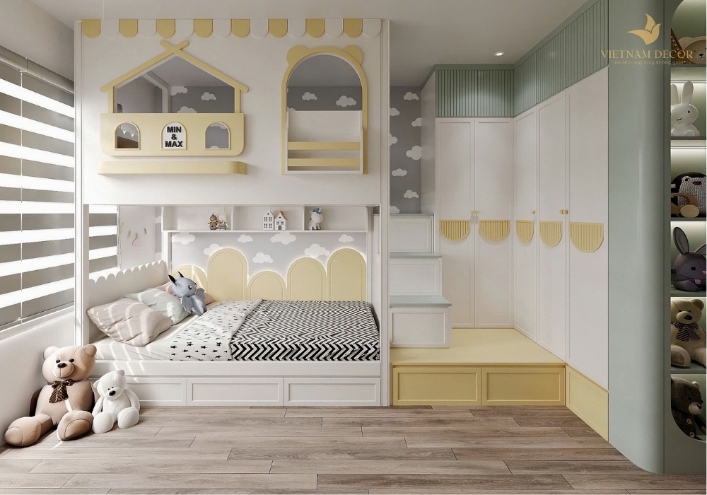 thiết kế phòng ngủ nhỏ 10m2