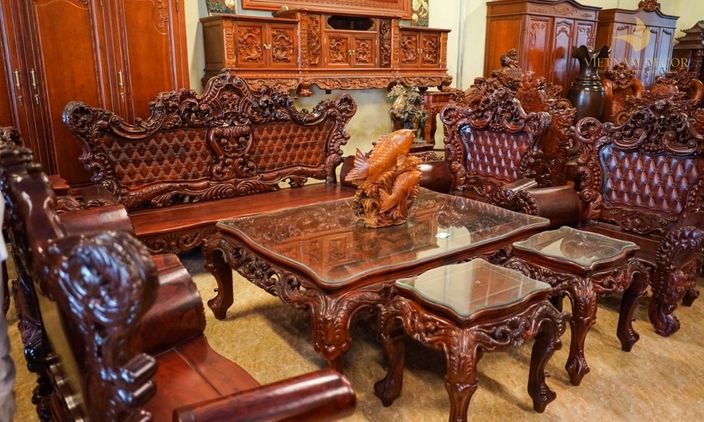 trang trí phòng khách bằng gỗ tự nhiên
