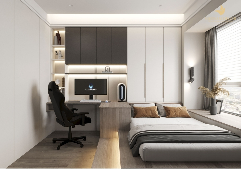 thiết kế phòng ngủ nhỏ 10m2
